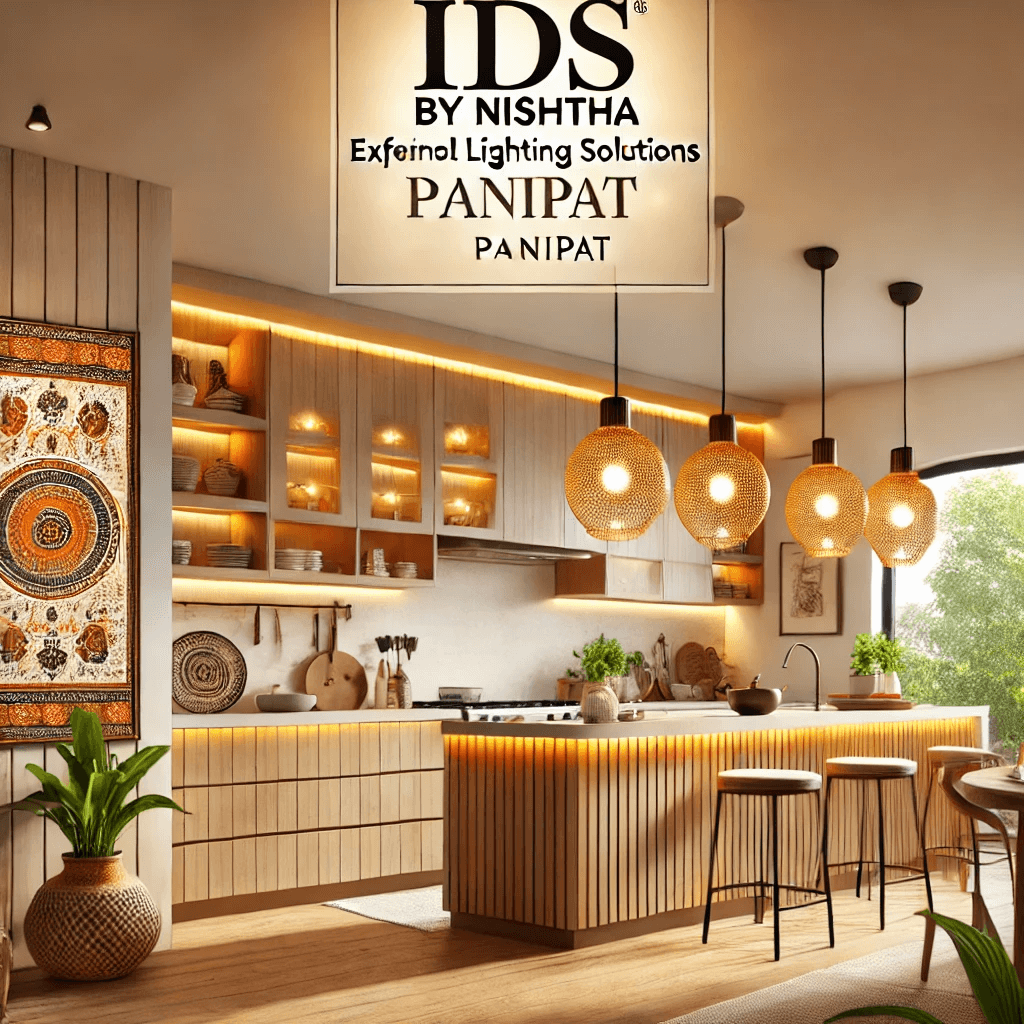 A beautifully designed interior space showcasing the impact of lighting in enhancing the ambiance of a Panipat home.